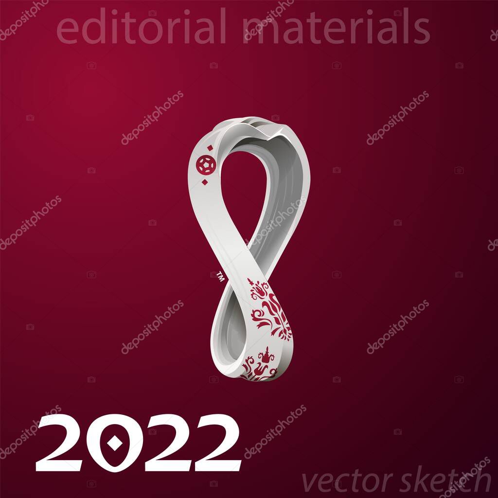 2022 FIFA WORLD CUP QATAR VECTOR DESIGN INTERNATIONAL EVENT