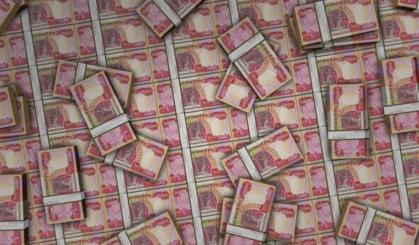 Iraque Dinar Dinheiro Pacote Ilustração Pacotes Notas Iqd Conceito Finanças — Fotografia de Stock