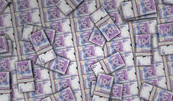 Kolumbia Pesos Pieniądze Pakiet Ilustracji Pakiety Banknotów Cop Koncepcja Finansów — Zdjęcie stockowe