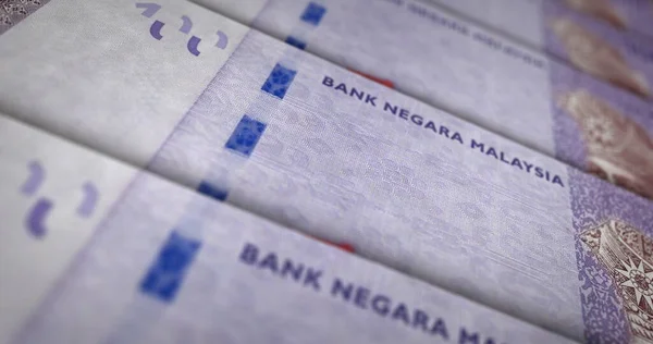 Malaysia Ringgit Gelddruck Illustration Myr Banknotendruck Konzept Von Finanzen Bargeld — Stockfoto