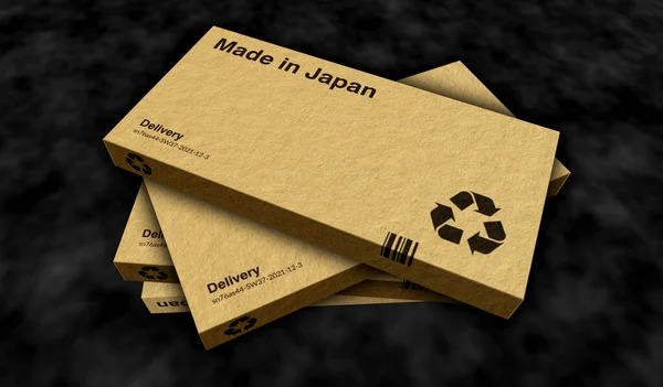Made Japan Japan Box Production Line Prc Manufacturing Delivery Product — ストック写真
