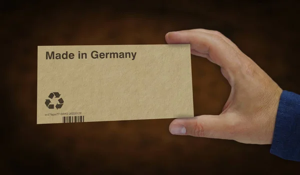 Feito Linha Produção Caixa Alemanha Fabricação Entrega Fábrica Produtos Importação — Fotografia de Stock