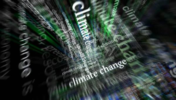 Nieuws Internationale Media Met Klimaatverandering Opwarming Van Aarde Milieuramp Abstract — Stockfoto