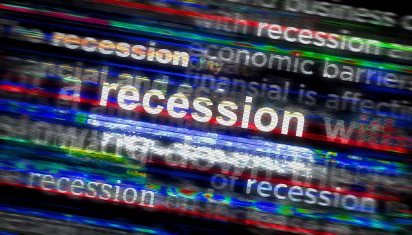 Headline Nieuws Internationale Media Met Recessie Marktcrisis Economie Business Crash — Stockfoto
