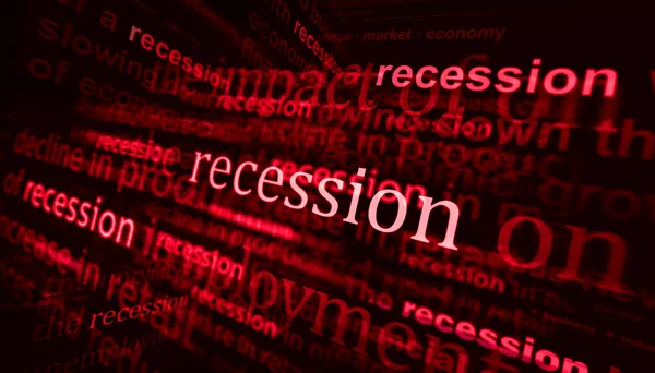 Legfrissebb Hírek Nemzetközi Médiában Recesszióval Piaci Válsággal Gazdasággal Üzleti Összeomlással — Stock Fotó