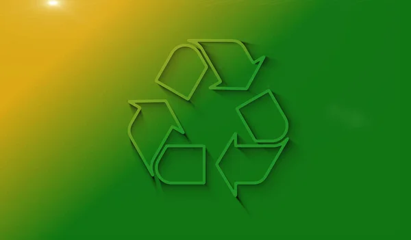 Ikona Recyklace Nakládání Odpadními Údaji Koncept Digitálního Symbolu Udržitelného Průmyslu — Stock fotografie