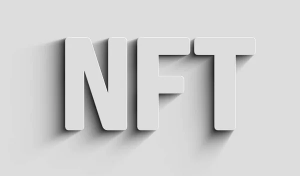 Nft Non Fungible Token Digital Collectibles Symbol Digital Concept Network — Stok fotoğraf