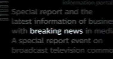 Son dakika haberleri ve bilgileriyle uluslararası medyada manşet olacağız. Gürültü görüntüleme döngüsünde yayınlanan haber başlıklarının soyut konsepti. TV arızası efekti pürüzsüz ve döngülü animasyon.
