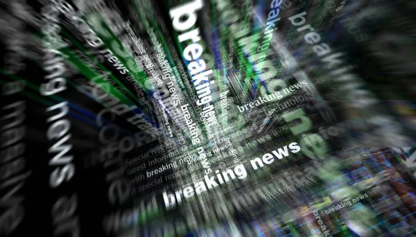 Headline News International Media Breaking News Information Abstract Concept News — Stockfoto