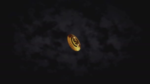 Usdc Usd Coin Stabillecoin Kryptowährung Rotierenden Handmünzen Werfen Zeitlupe Transaktion — Stockvideo