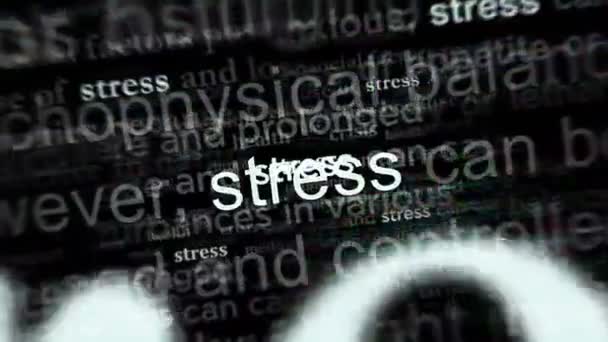 Headline News International Media Stress Mental Health Depression Crisis Abstract — Stock video