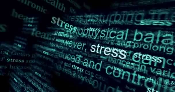 Headline News International Media Stress Mental Health Depression Crisis Abstract — Stockvideo