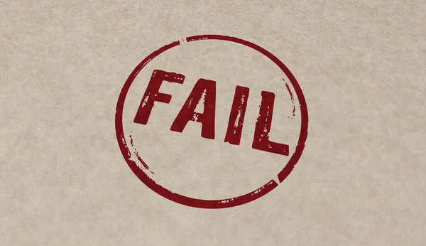 Fail Stamp Icons Few Color Versions Failure Bankrupt Failed Business — Stok fotoğraf