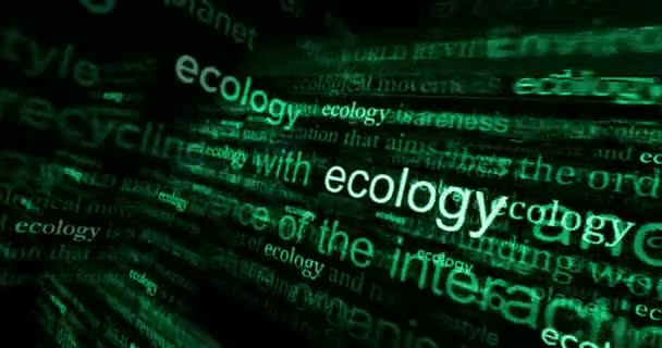 Headline News International Media Ecology Environment Climate Crisis Abstract Concept — Stock video