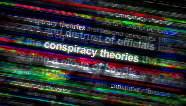 Headline News International Media Conspiracy Theories Hoax Theory Fake News — Fotografia de Stock