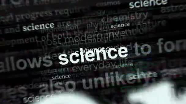 Headline News International Media Science Education Innovation Abstract Concept News — Stock video