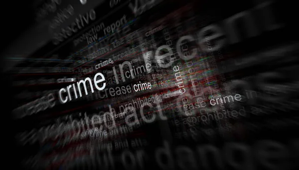 Headline News International Media Crime Lawlessness Criminal Abstract Concept News — Stockfoto