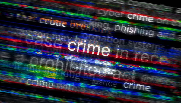 Headline News International Media Crime Lawlessness Criminal Abstract Concept News — Stock Fotó