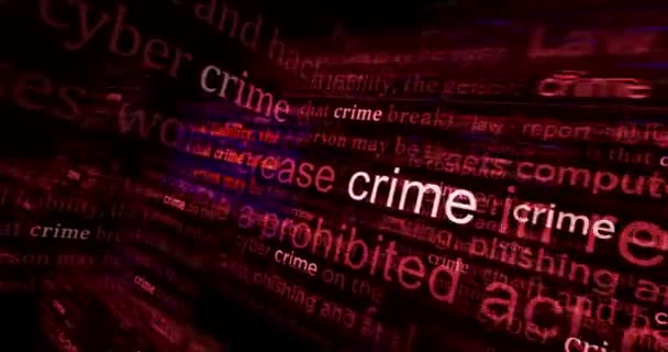 Headline News International Media Crime Lawlessness Criminal Abstract Concept News — Video