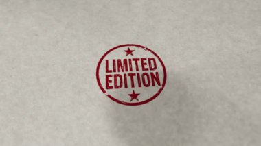 Limited Edition stamp loopable and seamless animation. Hand stamping impact. Exclusive certificate 3D rendered loop concept.