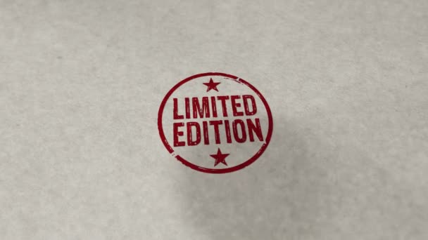 Limited Edition Stamp Loopable Seamless Animation Hand Stamping Impact Exclusive — Stock video