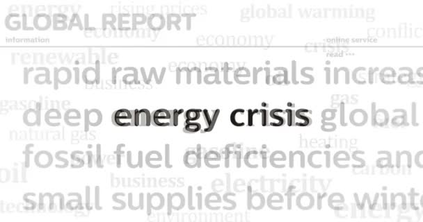 Notícias Primeira Página Todos Meios Comunicação Internacionais Com Crise Energética — Vídeo de Stock