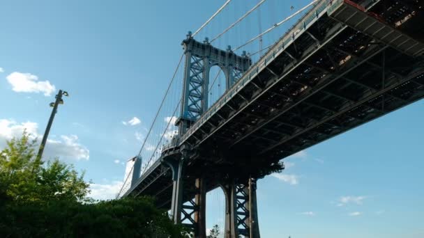 न्यूयॉर्कमधील वॉशिंग्टन पूलचा विस्तृत दृश्य. कॅमेरा हलवा — स्टॉक व्हिडिओ