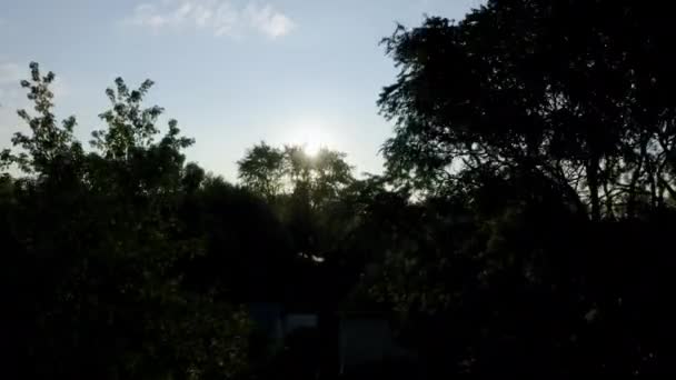 Vue aérienne par drone de l'immobilier en banlieue américaine à l'heure d'été. vue de quartier des maisons résidentielles — Video