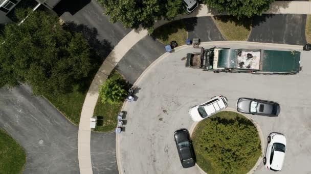 Drone View Garbage Collection Recyclable Materials High Quality Footage — Stok video