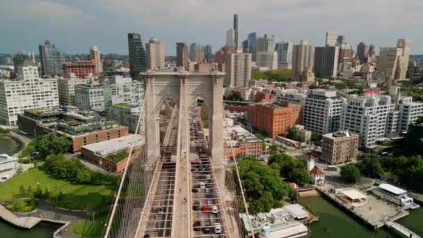 Aerial View Brooklyn Surrounding Neighborhoods High Quality Footage — Stok video