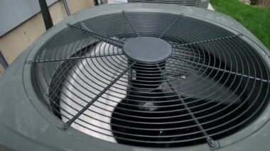 New Home HVAC Air Conditioner system. Close up. High quality 4k footage