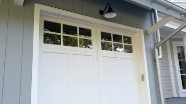 Garage Door Opening Move Up to Ceiling. . High quality 4k footage