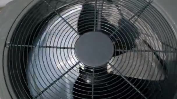 New Home Hvac Air Conditioner System Close High Quality Footage — Stockvideo