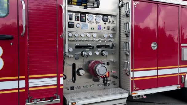 Firetruck Responds House Call Federal Heights Suburbs High Quality Footage — Vídeo de stock