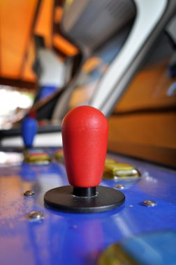 Klasik arcade video oyunu joystick