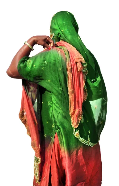 Indianerin in traditioneller Kleidung — Stockfoto