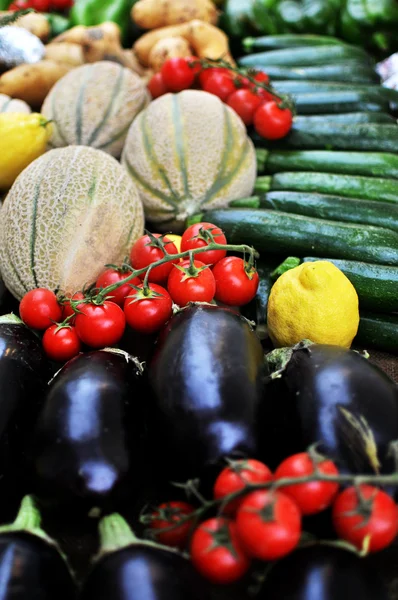 Stall grönsaksmarknaden — Stockfoto