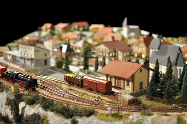 Tren modeli oyuncak — Stok fotoğraf