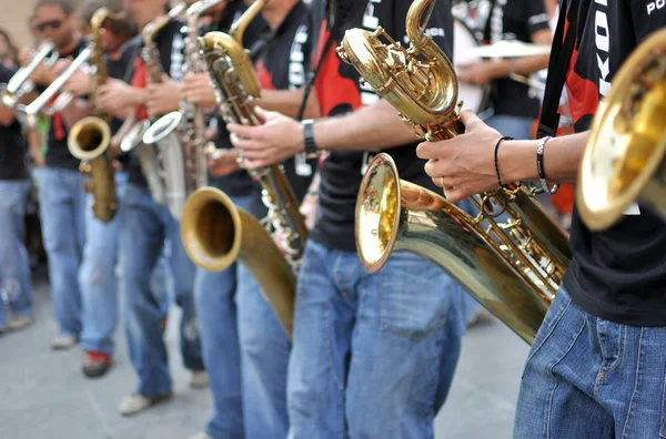 Jugador de saxofón —  Fotos de Stock