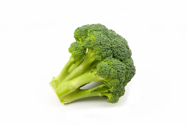 Sayuran Brokoli Diisolasi Dengan Latar Belakang Putih Sehat Makan — Stok Foto