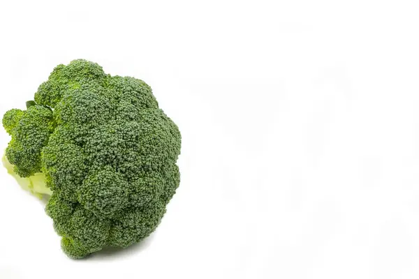 Sayuran Brokoli Diisolasi Dengan Latar Belakang Putih Sehat Makan — Stok Foto