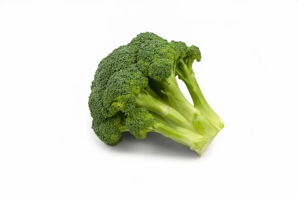 Brokoli Terisolasi Pada Latar Belakang Putih Brokoli Segar Konsep Vegan — Stok Foto