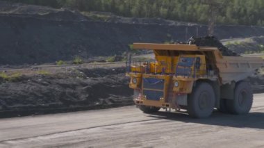industrial large car in motion