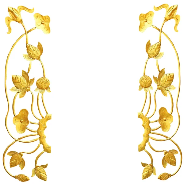Golden lotus Ahşap oyma