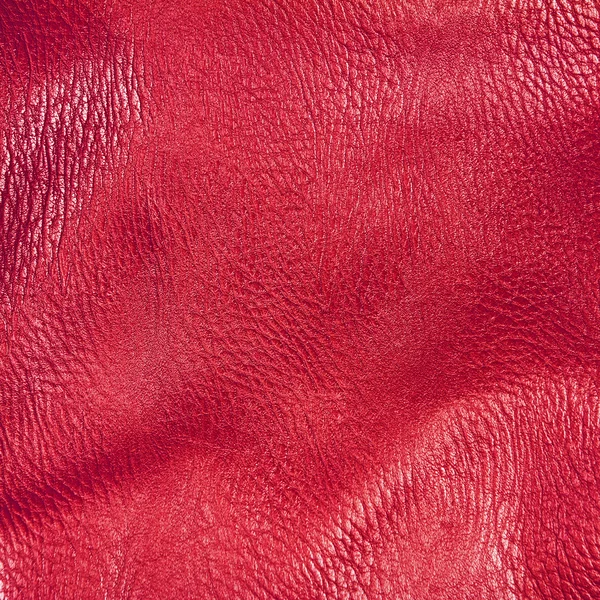 Red leather texture — Stock Photo, Image