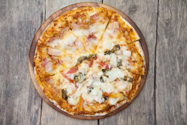 Görünümü en iyi pizza odun