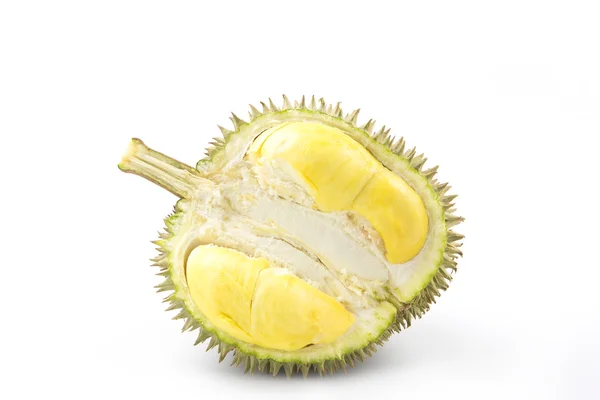 Durian isolerad på vit bakgrund — Stockfoto