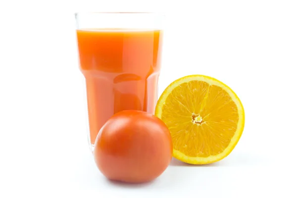 Mélanger les jus, fruits et légumes — Photo