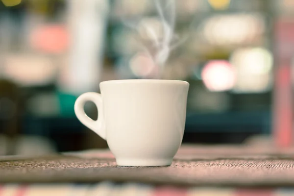 Koffie espresso. kopje koffie, gebruik gefilterd beelden — Stockfoto