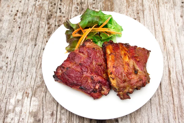 Costillas de cerdo barbacoa — Foto de Stock